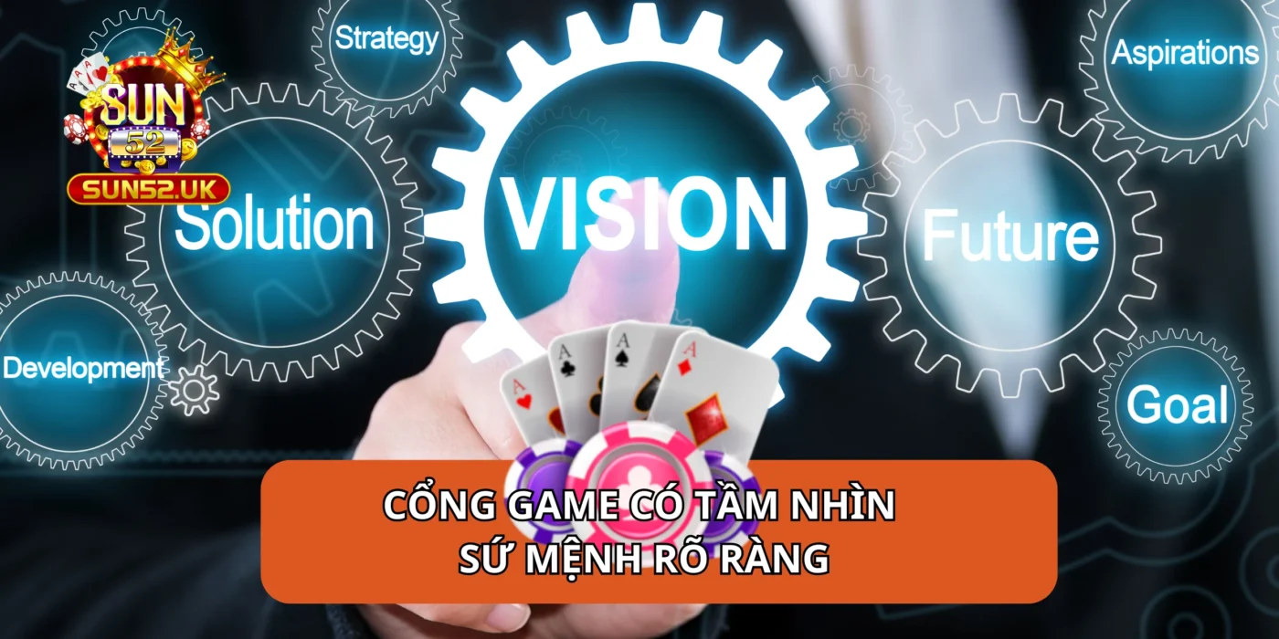 Cổng game có tầm nhìn, sứ mệnh rõ ràng