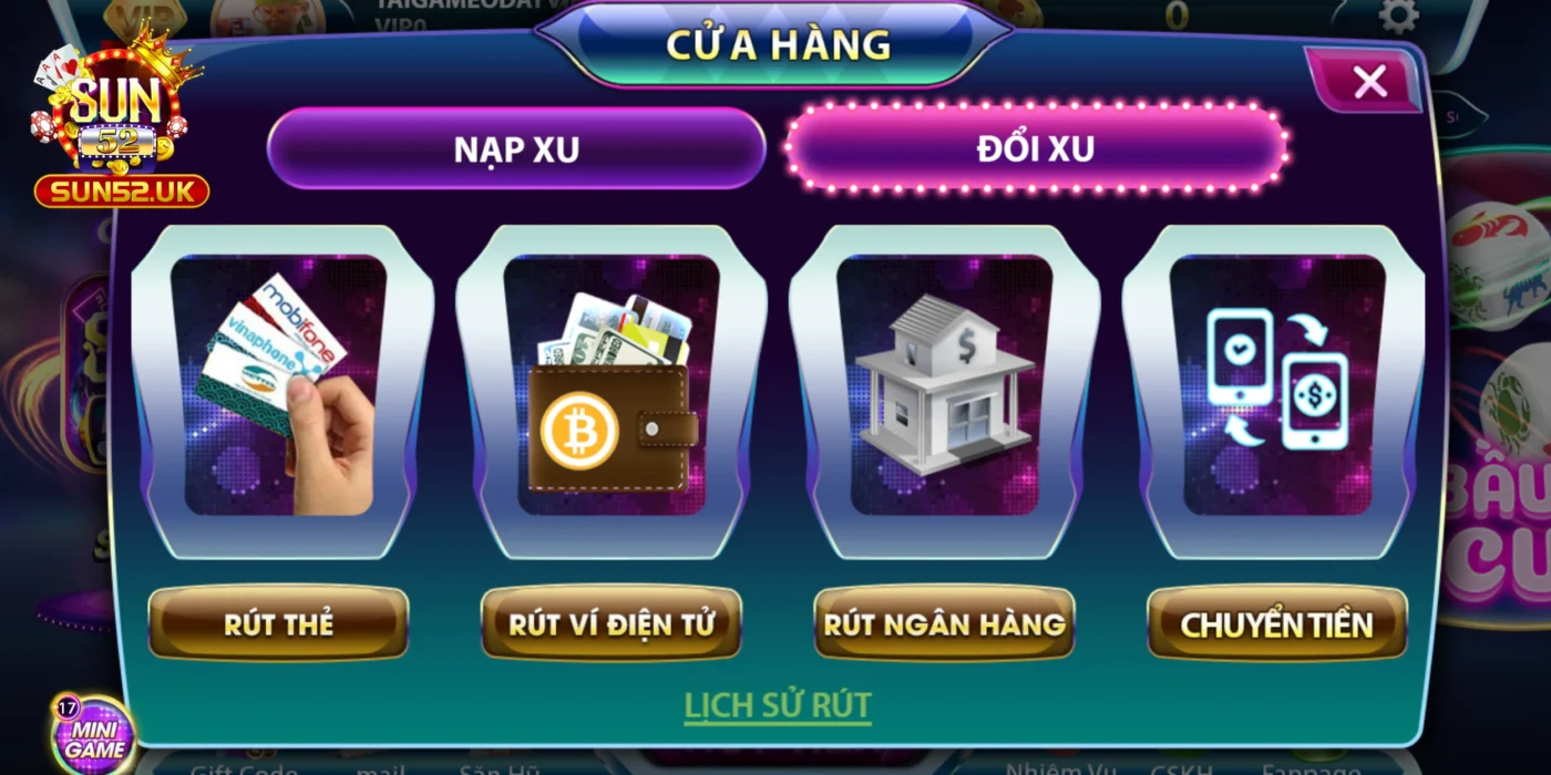 Quy đổi tiền thành xu để gia nhập vào tất cả trò chơi